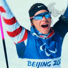 Hurrah Para Alpine Skiing GIF - Hurrah Para Alpine Skiing Paralympics GIFs