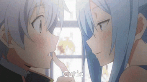 Anime Kiss Cute Kiss GIF  Anime Kiss Cute Kiss Stop Being So Cute   Discover  Share GIFs