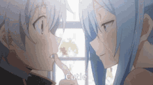 Anime Kiss Cute Kiss GIF - Anime Kiss Cute Kiss Stop Being So Cute GIFs