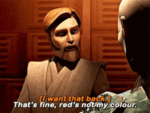 Obi Wan Ventress GIF - Obi Wan Ventress Reds Not My Color GIFs
