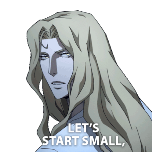 Lets Start Small Shall We Alucard Sticker - Lets Start Small Shall We Alucard Castlevania Stickers