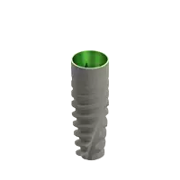 a 3d rendering of a dental implant with the word artic behind it