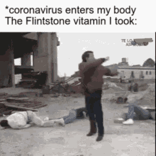 coronavirus flintstone vitamins fight off beat up