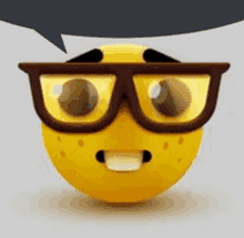 Nerd Emoji Speech Bubble GIF