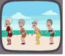 Family Guy Old Ladies GIF - Family Guy Old Ladies Beach GIFs