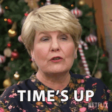 Times Up Val Stones GIF - Times Up Val Stones The Great British Baking Show Holidays GIFs