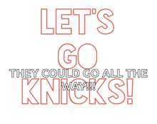 a new york knicks logo with a basketball in the center