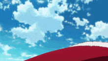 a blue sky with white clouds and the word ndds in the corner