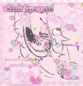 a drawing of a person with a hello kitty and the words subspace
