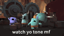 Robot And Monster Watch Your Tone GIF