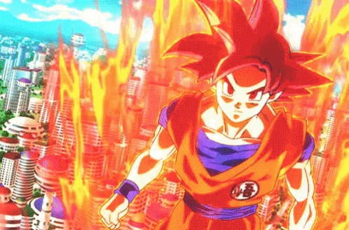 Goku Super Sayan Dios GIFs | Tenor