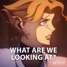 What Are We Looking At Sypha Belnades GIF - What Are We Looking At Sypha Belnades Castlevania GIFs