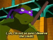 Tmnt Donatello GIF - Tmnt Donatello I Uh Im Not So Sure I Deserve The Credit GIFs