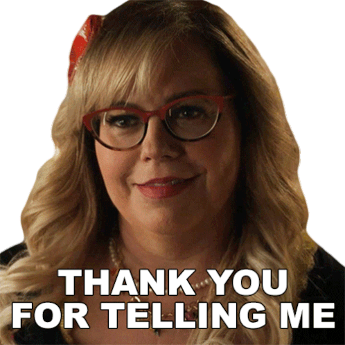 Thank You For Telling Me Penelope Garcia Sticker - Thank You For Telling Me Penelope Garcia Criminal Minds Evolution Stickers