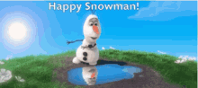 Olaf Happy Snowman GIF