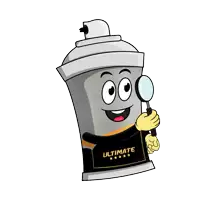 a cartoon illustration of a spray can with the words klimaks beudd written on it