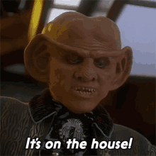 Its On The House Quark GIF - Its On The House Quark Star Trek GIFs