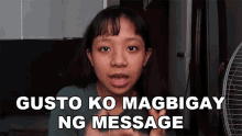 Gusto Ko Magbigay Ng Message Aliana Villarosa GIF - Gusto Ko Magbigay Ng Message Aliana Villarosa Yanihatesu GIFs