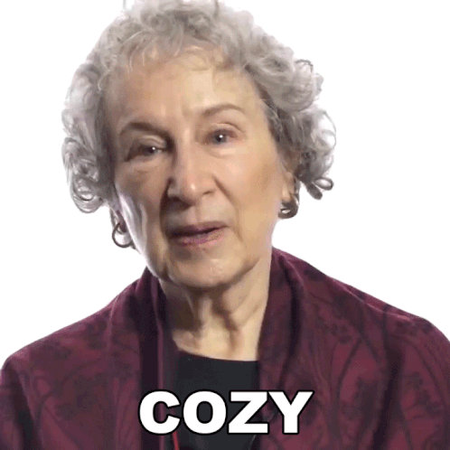 Cozy Margaret Atwood Sticker - Cozy Margaret Atwood Big Think Stickers