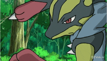a cartoon of a pokemon with the words " vidu a " on the bottom right
