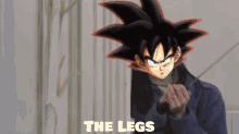 a cartoon character with the words " the legs " on the bottom