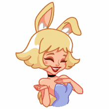 bunny laughing