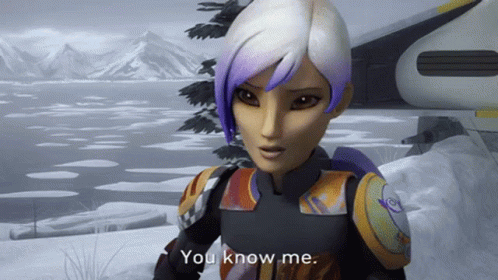 Star Wars Sabine Wren GIF - Star Wars Sabine Wren You Know Me - Discover &  Share GIFs