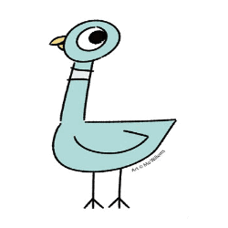A Pigeon Sticker - A Pigeon Mo Willems Stickers