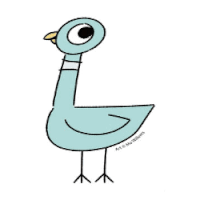 A Pigeon Sticker - A Pigeon Mo Willems Stickers
