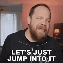 Lets Just Jump Into It Ryan Bruce GIF - Lets Just Jump Into It Ryan Bruce Fluff GIFs