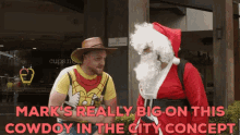 aunty donna cowdoy in the city looking for cowdoy instead of promoting our netflix show marks really big on this cowdoy in the city concept random