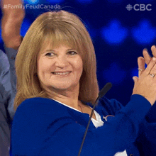 Clapping Hands Shari GIF - Clapping Hands Shari Family Feud Canada GIFs