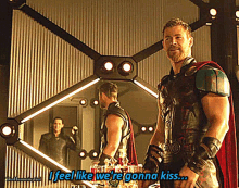 Thorki Thor Kiss GIF - Thorki Thor Kiss Thor Loki GIFs