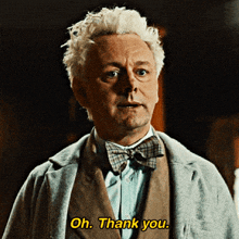 Good Omens Aziraphale GIF - Good Omens Aziraphale Good Omens Thank You GIFs