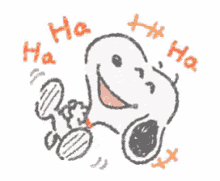 Snoopy Laugh GIF