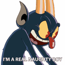 im a real naughty boy devil the cuphead show bad boy troublemaker
