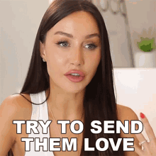 Try To Send Some Love Lisa Alexandra GIF - Try To Send Some Love Lisa Alexandra Coco Lili GIFs