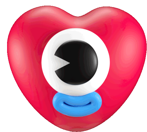 Heart Love Sticker - Heart Love Fun Stickers