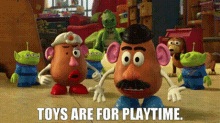 Toy Story Mrs Potato Head GIF - Toy Story Mrs Potato Head Toys Are For Playtime GIFs