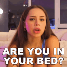are you in your bed fernanda ramirez are you going to sleep are you going to rest are you still lying down on your bed