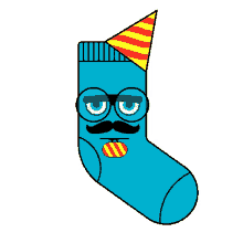 sticker party birthday socks men