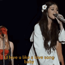Love You Like A Love Song Selena Gomez Singing GIF - Love You Like A Love Song Selena Gomez Singing Selena Gomez Rare GIFs