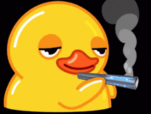 Smoking Duck Fimbong Le Sserafim Smoke Duck Fimbong GIF - Smoking Duck Fimbong Le Sserafim Smoke Duck Fimbong GIFs
