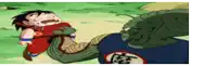 a cartoon character with a dragon ball logo on their shirt