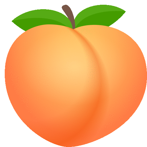Peach Food Sticker - Peach Food Joypixels Stickers