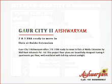 gaur city2aishwaryam gaur aishwaryam 2bhk in aishwaryam 3bhk in aishwaryam ready to move in aiswaryam apartments