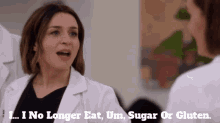 Greys Anatomy Amelia Shepherd GIF - Greys Anatomy Amelia Shepherd I No Longer Eat Um Sugar Or Gluten GIFs