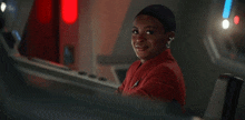 Smiling Cadet Nyota Uhura GIF - Smiling Cadet Nyota Uhura Star Trek Strange New Worlds GIFs