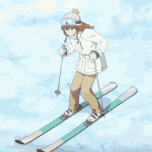 Fuyutsuki Skiing GIF - Fuyutsuki Skiing Ski GIFs