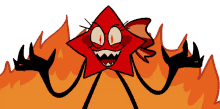 cartoon fire space star evil
